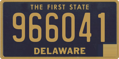 DE license plate 966041