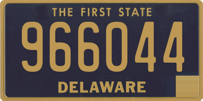 DE license plate 966044