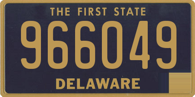 DE license plate 966049