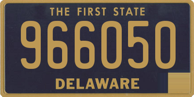 DE license plate 966050