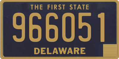 DE license plate 966051