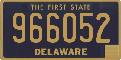 DE license plate 966052