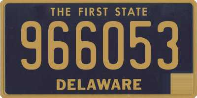 DE license plate 966053