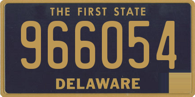 DE license plate 966054