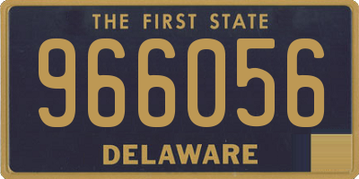 DE license plate 966056