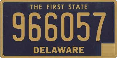 DE license plate 966057