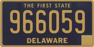 DE license plate 966059