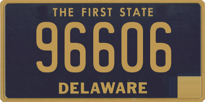 DE license plate 96606