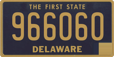 DE license plate 966060