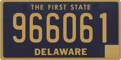 DE license plate 966061