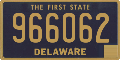 DE license plate 966062