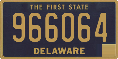 DE license plate 966064