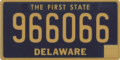 DE license plate 966066