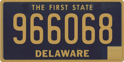 DE license plate 966068