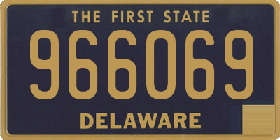 DE license plate 966069