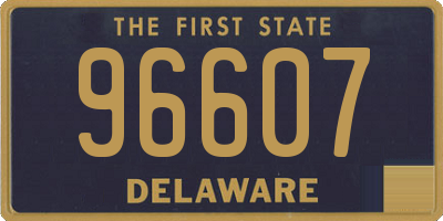 DE license plate 96607