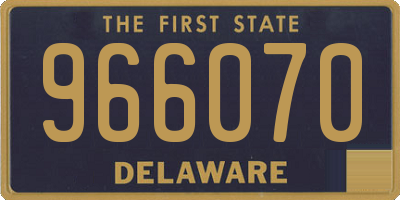 DE license plate 966070