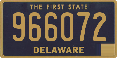 DE license plate 966072