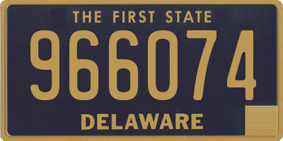 DE license plate 966074