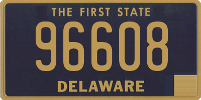DE license plate 96608