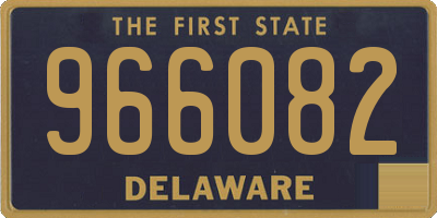 DE license plate 966082