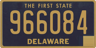 DE license plate 966084