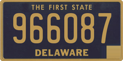 DE license plate 966087