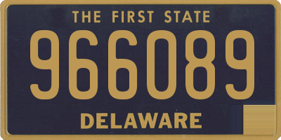 DE license plate 966089