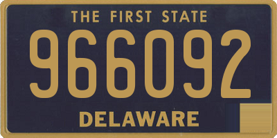 DE license plate 966092