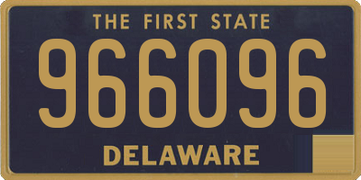 DE license plate 966096