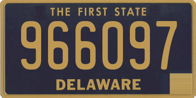 DE license plate 966097