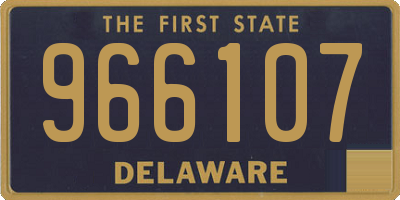 DE license plate 966107