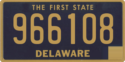 DE license plate 966108