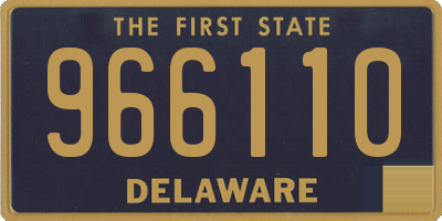 DE license plate 966110