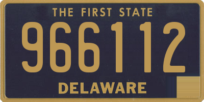 DE license plate 966112