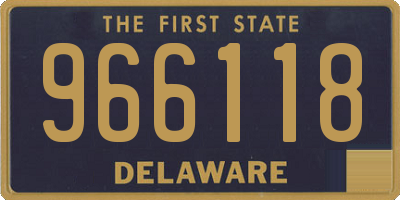 DE license plate 966118