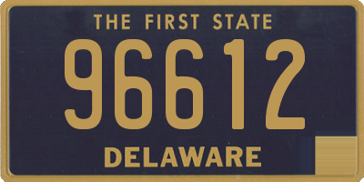 DE license plate 96612