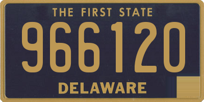 DE license plate 966120