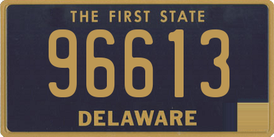 DE license plate 96613