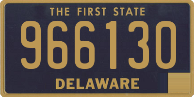 DE license plate 966130