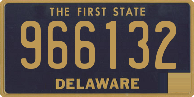 DE license plate 966132