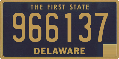 DE license plate 966137