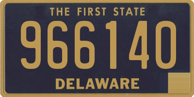 DE license plate 966140