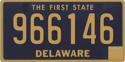 DE license plate 966146