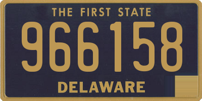 DE license plate 966158