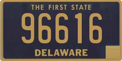 DE license plate 96616