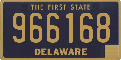 DE license plate 966168