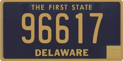 DE license plate 96617
