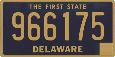 DE license plate 966175
