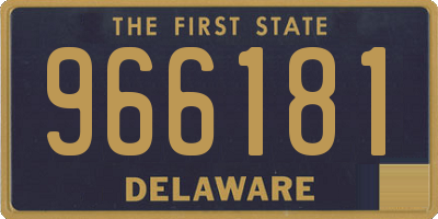 DE license plate 966181